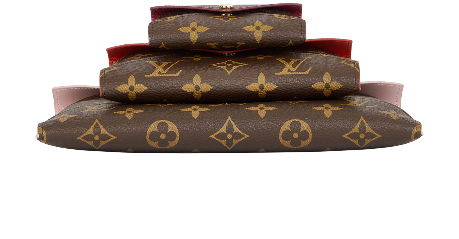 Louis Vuitton Kirigami Pochette Bag, &pound;410, Handbags, Brown, Canvas, Top view